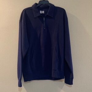 Hurley Men's Navy Zip-Up Sweater